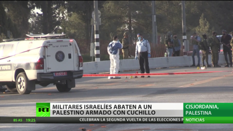 Militares israelíes dan muerte a un palestino armado con cuchillo