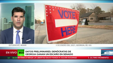 Datos preliminares: los demócratas de Georgia ganan un escaño en el Senado de EE.UU.