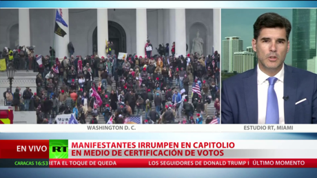 Jornada sin precedentes en EE.UU.: manifestantes irrumpen en el Capitolio en medio de la certificación de votos