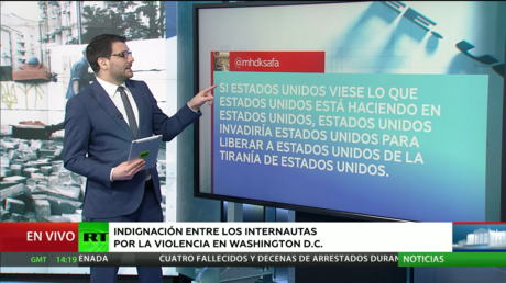 Indignación en la Red por la violencia en Washington D. C.