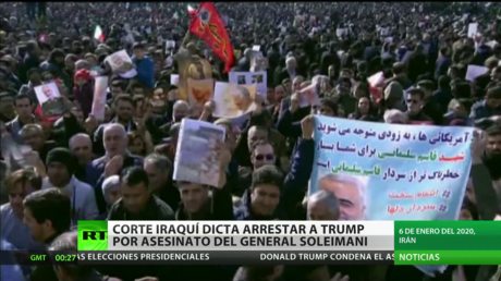 Corte iraquí ordena arrestar a Trump por el asesinato del general Soleimani
