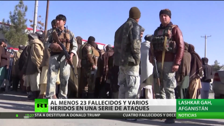 Al menos 23 fallecidos y numerosos heridos en una serie de atentados en Afganistán