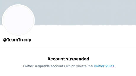 Twitter suspende a un miembro del equipo de Trump por 'prestar' su cuenta al presidente