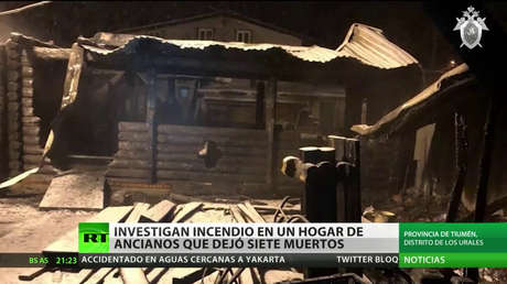 Investigan un incendio en un hogar de ancianos de Rusia que dejó siete muertos