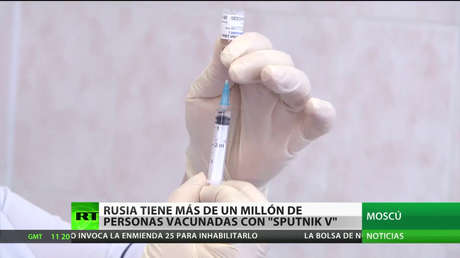 Rusia supera 1 millón de personas vacunadas con Sputnik V
