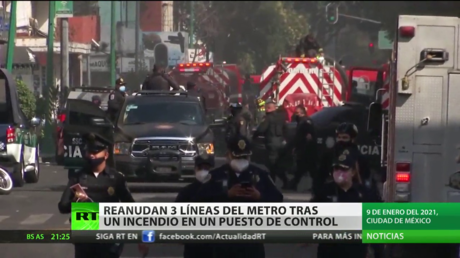 Restablecen 3 líneas del metro de Ciudad de México tras un incendio en un puesto de control