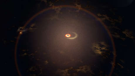 Detectan llamaradas regulares en una galaxia distante que serían consecuencia de una estrella devorada poco a poco por un agujero negro