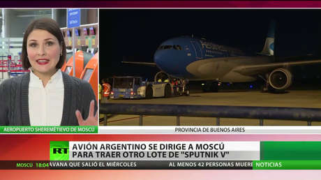 El segundo avión argentino se dirige a Rusia para traer otro lote de la vacuna Sputnik V