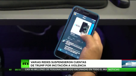 Varias redes sociales suspenden las cuentas de Trump por incitar a la violencia tras el asalto al Capitolio de EE.UU.