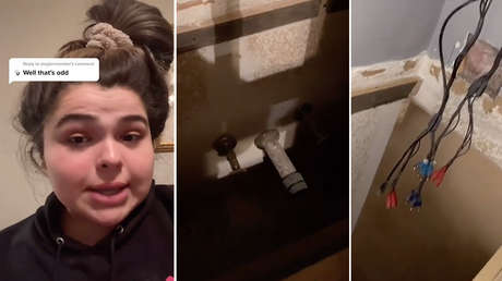 VIDEO: Una 'tiktoker' encuentra un espejo bidireccional e implementos para equipos de vigilancia escondidos en su nueva casa