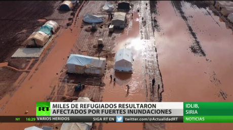 Siria: más de 41.000 afectados por las fuertes inundaciones en un campo de refugiados