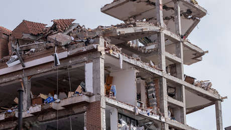 VIDEO: Los estragos causados por la explosión en Madrid a vista de dron