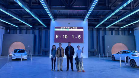 Elon Musk comparte una nueva foto desde el túnel subterráneo de The Boring Company en Las Vegas