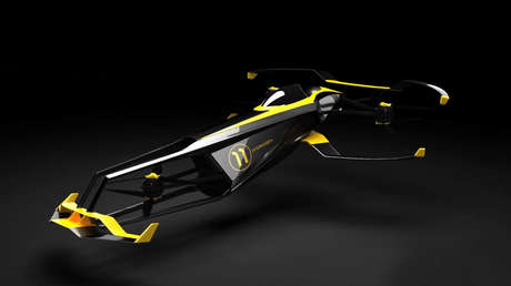 Desarrollan un bólido volador propulsado a hidrógeno para competir en carreras de F1 en el aire