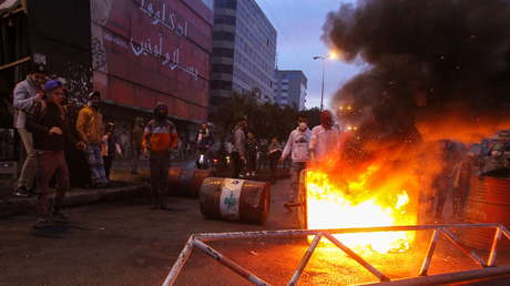 VIDEOS: Enfrentamientos entre el Ejército del Líbano y manifestantes contra las restricciones por el covid-19