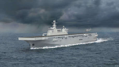 VIDEO: China bota un buque de asalto anfibio de nueva generación, capaz de portar 30 helicópteros de ataque