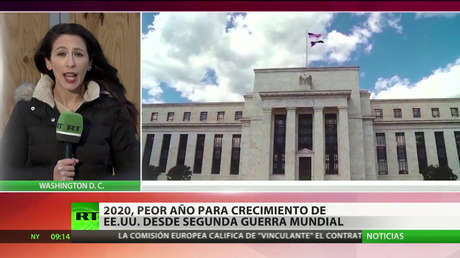 2020, el peor año para el crecimiento económico de EE.UU. desde la II Guerra Mundial