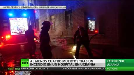Al menos 4 muertos tras un incendio en un hospital de Ucrania