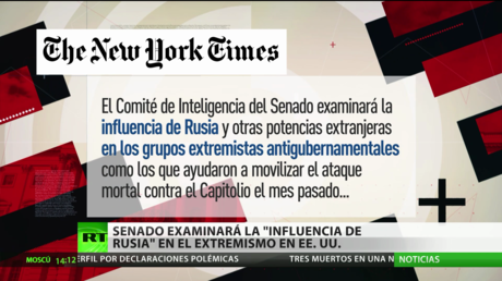 El Senado de EE.UU. examinará la "influencia de Rusia" en el extremismo dentro del país