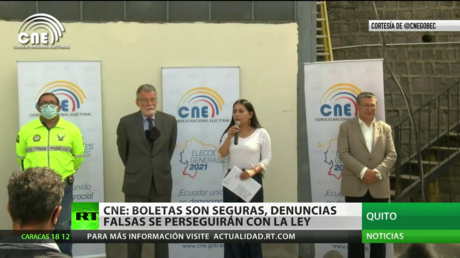 Ecuador:  Autoridades electorales afirman que las papeletas son seguras y que las denuncias falsas serán sancionadas