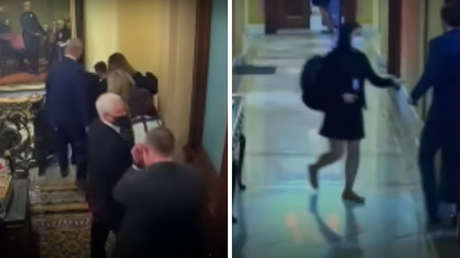 "¡Cuelguen a Mike Pence!": publican imágenes de asaltantes del Capitolio buscando al vicepresidente para 'ajusticiarlo' (VIDEO)