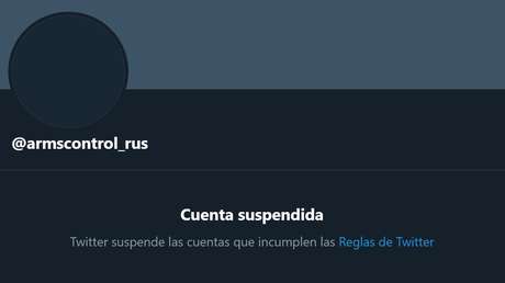 Twitter suspende temporalmente la cuenta de la delegación rusa en las negociaciones sobre control de armas y esta lo califica de "censura desnuda"