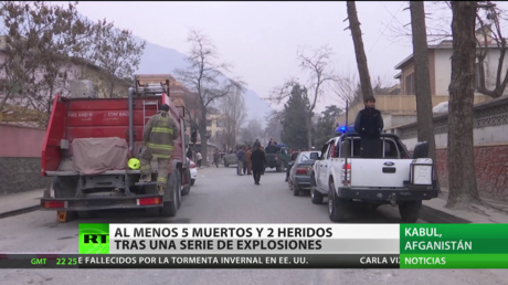 Una serie de explosiones deja al menos cinco muertos y dos heridos en Afganistán