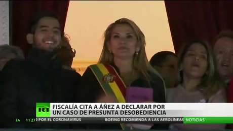 Fiscalía boliviana cita a Áñez a declarar por un caso de presunta desobediencia