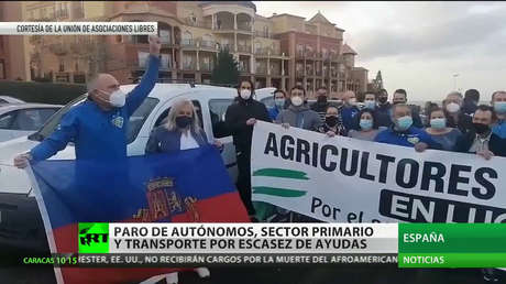 Paro de autónomos, sector primario y transporte en España por la escasez de ayudas