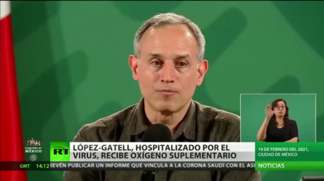 El subsecretario de Salud de México recibe oxígeno mientras está hospitalizado por covid-19