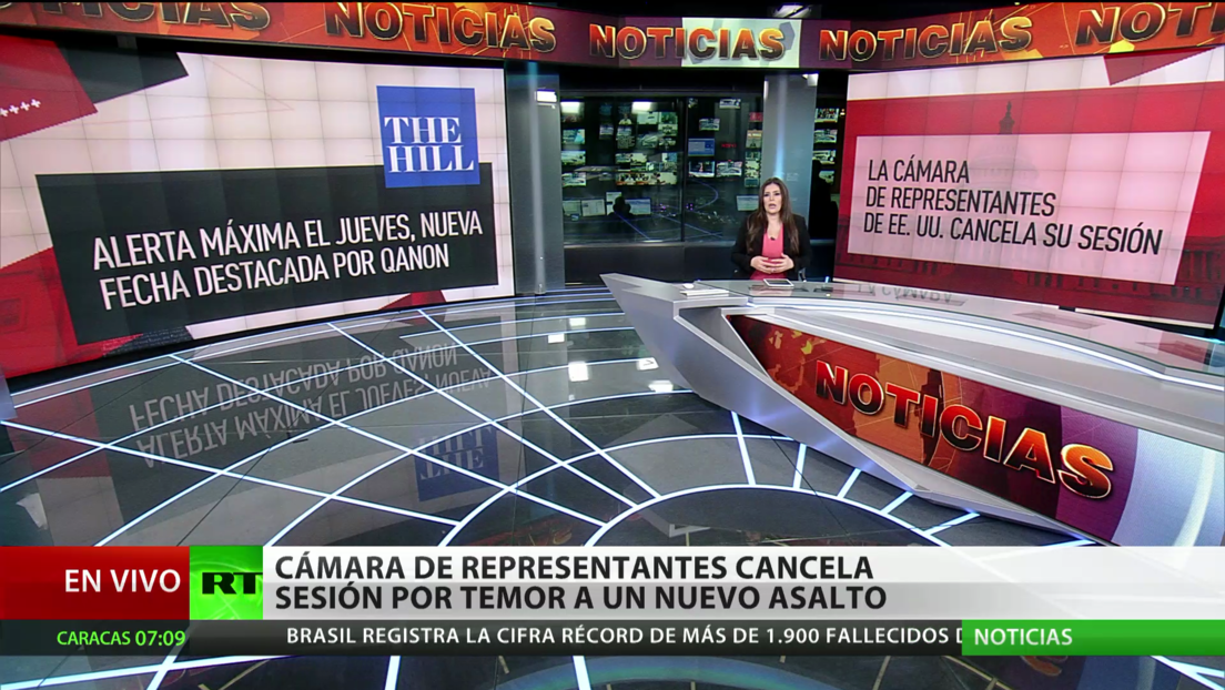 La Cámara de Representantes de EE.UU. cancela la sesión por temor a un nuevo asalto