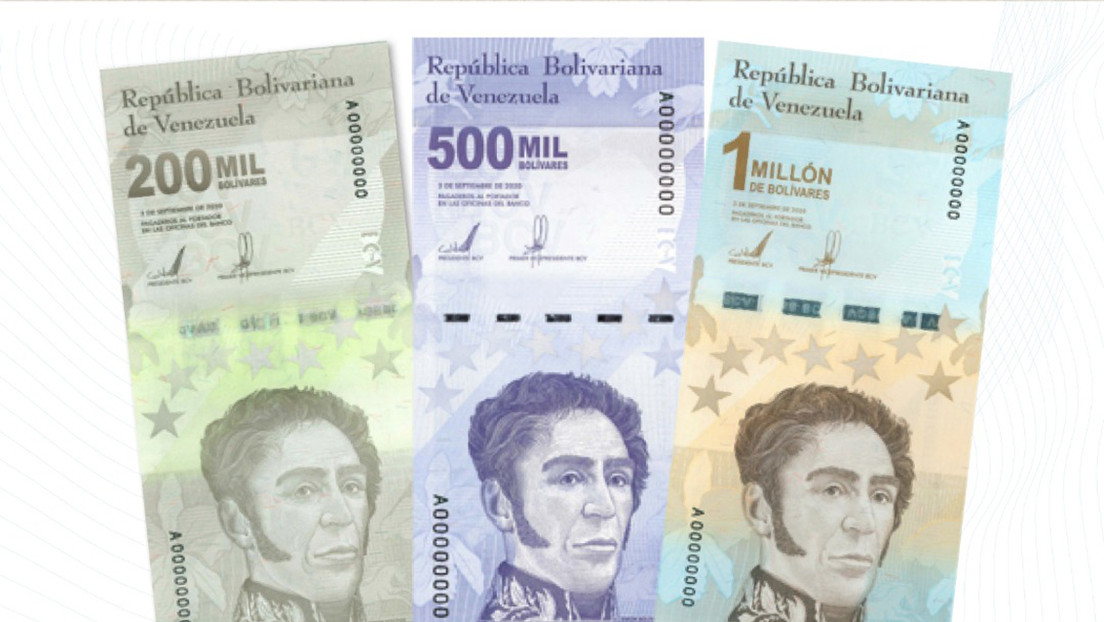 Venezuela incorpora tres nuevos billetes a su cono monetario a partir del próximo lunes