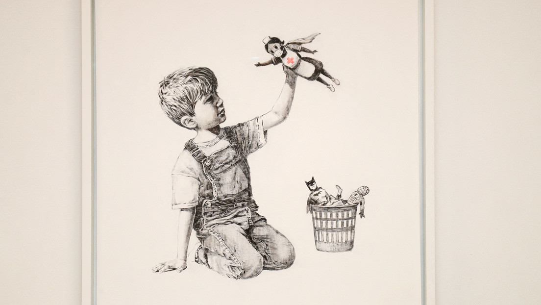 Banksy subasta una obra y cederá lo recaudado a los médicos