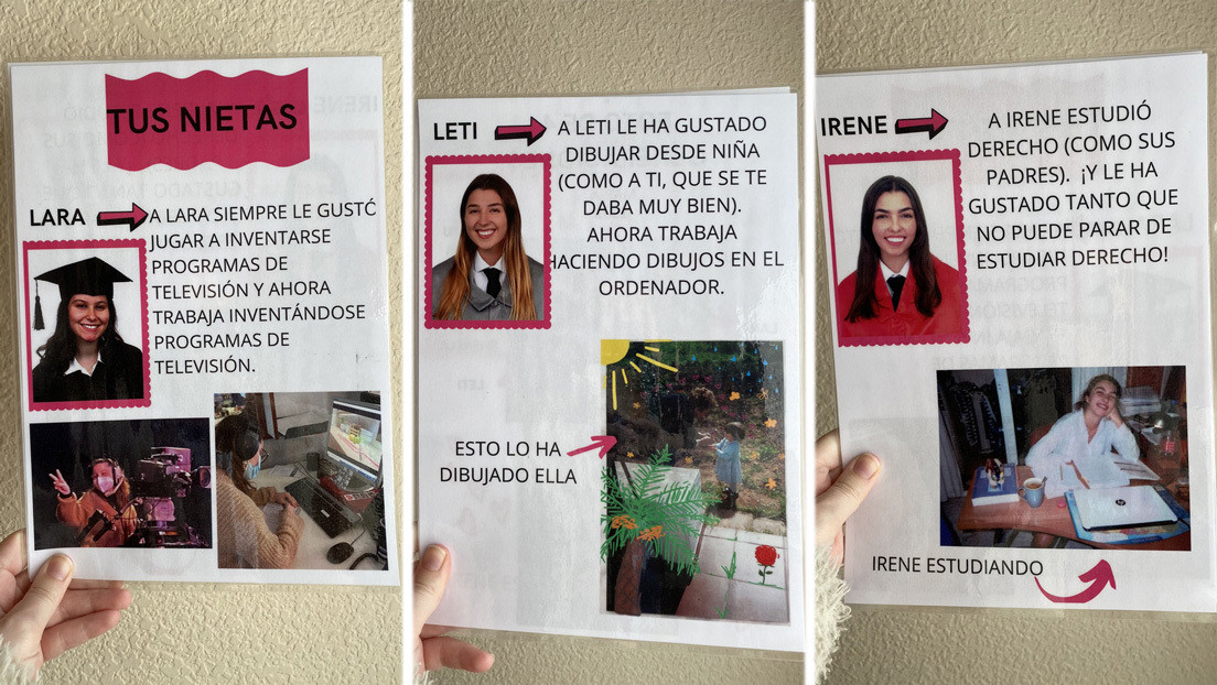 La ingeniosa idea de tres nietas para que su abuela con demencia las recuerde conmueve en la Red