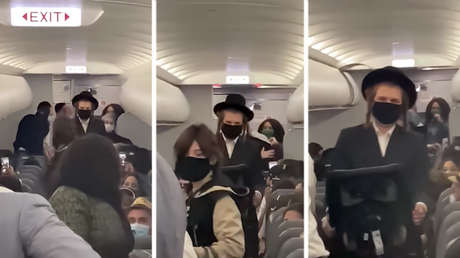 "Esto es la Alemania nazi": instan a boicotear a una aerolínea por expulsar a una pareja judía con un niño sin mascarilla (VIDEOS)