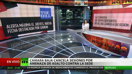 La Cámara de Representantes de EE.UU. cancela sesiones por amenaza de asalto al Capitolio