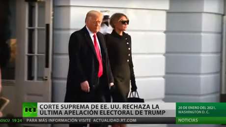 La Corte Suprema de EE.UU. rechaza la última apelación electoral de Donald Trump
