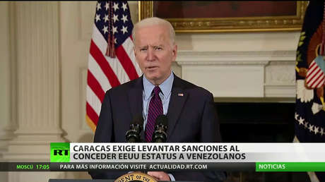 Caracas exige levantar sanciones tras la concesión de EE.UU. de estatus a migrantes venezolanos
