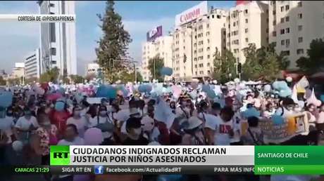 Ciudadanos indignados reclaman justicia por niños asesinados en Chile