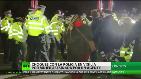 Choques con la Policía durante la vigilia por una mujer asesinada por un agente en Londres
