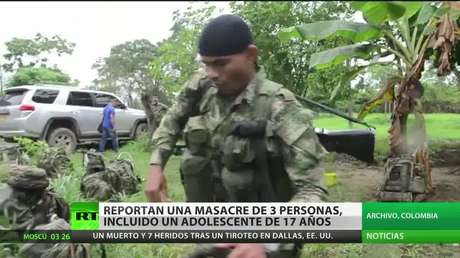 Reportan la muerte violenta de tres miembros de una familia en Colombia