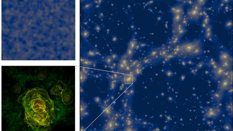 Científicos simulan las estructuras primordiales microscópicas del universo después del Big Bang