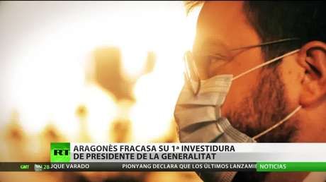 Pere Aragonès fracasa en su primer intento de investidura como presidente de la Generalitat de Cataluña