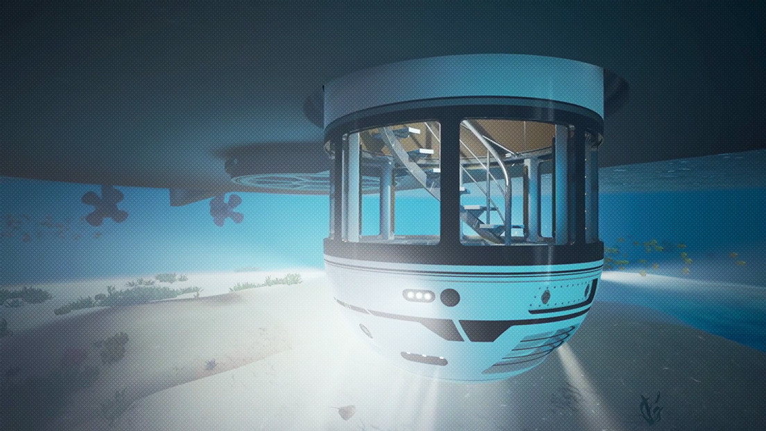 VIDEO: Presentan un superyate con una cápsula submarina que permite sentirse 'como pez en el agua' 