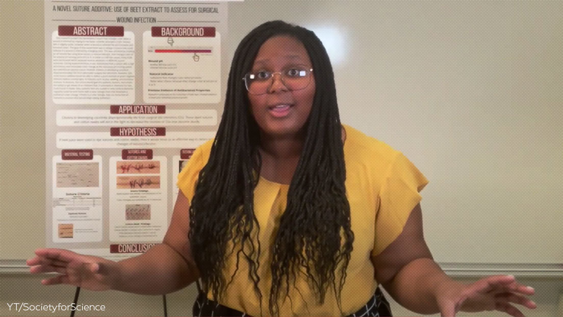 Una adolescente utiliza remolacha para crear una tecnología asequible que permite detectar infecciones en suturas