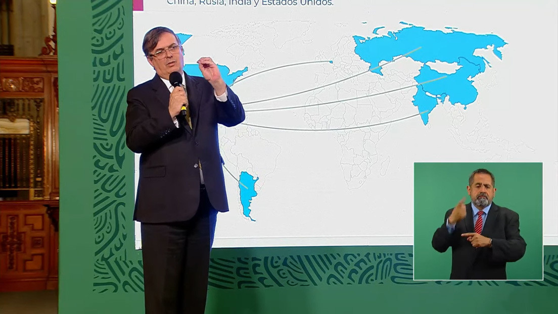 Ebrard viajará a Rusia, China, India y EE.UU. para "lograr que México tenga las vacunas acordadas en los tiempos acordados"