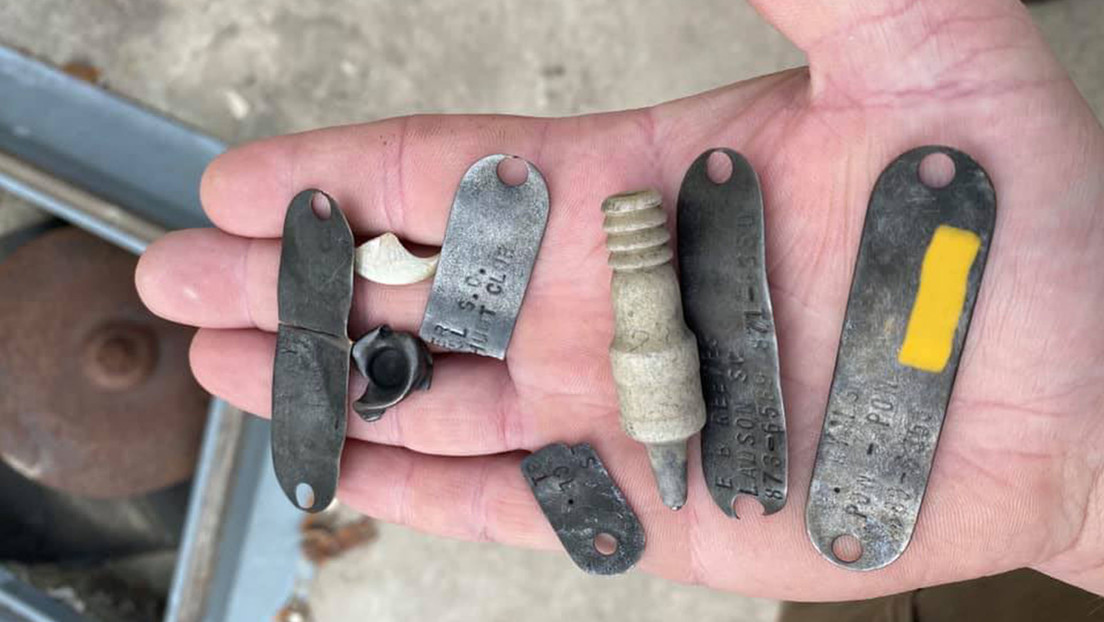 Encuentran cinco placas de perro y otros objetos 'raros' al interior del estómago de un gigantesco caimán de más de 4 metros