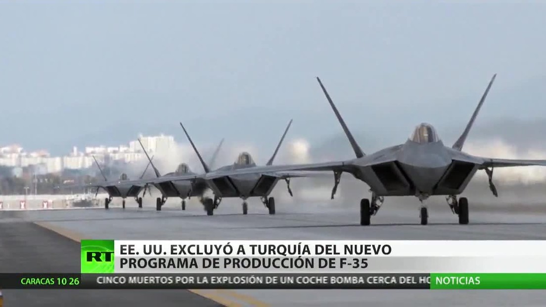 EE.UU. excluye a Turquía del nuevo programa de producción del avión F-35