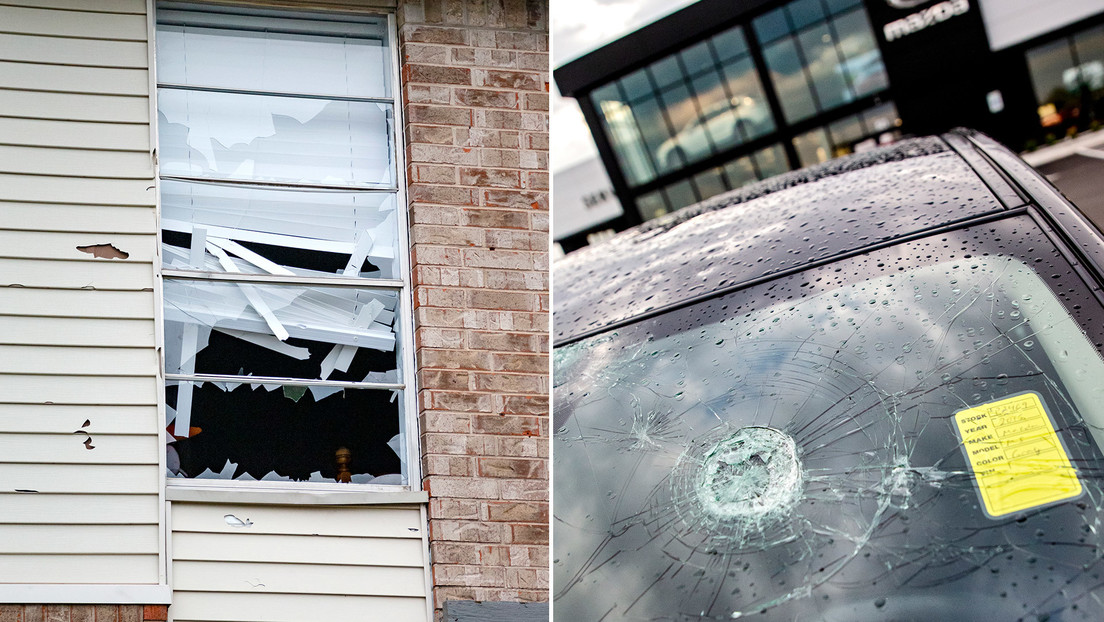 FOTOS, VIDEOS: Una granizada 'gorila' con enormes bolas de hielo causa destrozos en el sur de EE.UU.