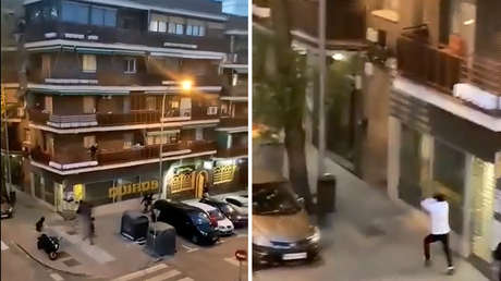 VIDEO: Dos bandas latinas se enfrentan en medio de disparos en una calle de Madrid